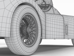 Jaguar XK140 1954 Modelo 3D