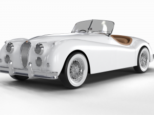 Jaguar XK140 1954 3D Модель