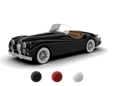 Jaguar XK140 1954 3D Modell