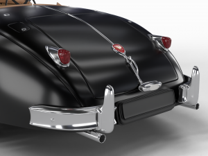 Jaguar XK140 1954 HQ interior 3D Model