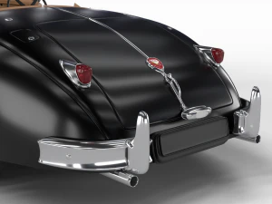 Jaguar XK140 1954 HQ interior 3D Model