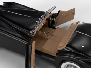 Jaguar XK140 1954 HQ interior 3D Model