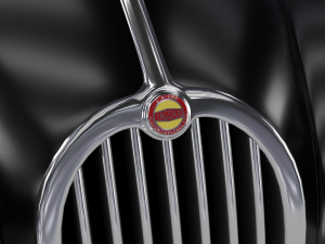 Jaguar XK140 1954 HQ interior 3D Model