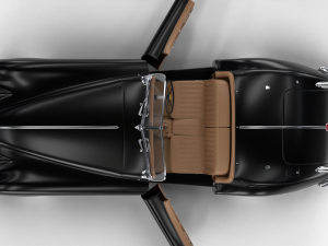 Jaguar XK140 1954 HQ interior 3D Model