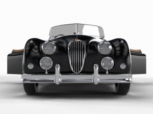 Jaguar XK140 1954 HQ interior 3D Model