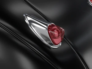 Jaguar XK140 1954 HQ interior 3D Model