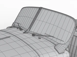 Jaguar XK140 1954 HQ interior 3D Model