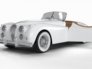 Jaguar XK140 1954 HQ interior 3D Модель