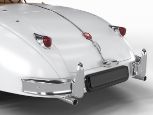 Jaguar XK140 1954 HQ interior Modelo 3D
