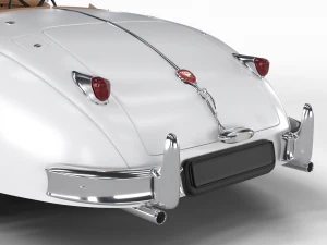 Jaguar XK140 1954 HQ interior 3D Model