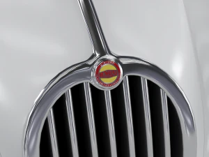Jaguar XK140 1954 HQ interior 3D Model