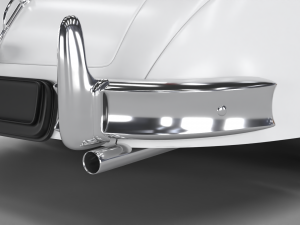 Jaguar XK140 1954 HQ interior Modelo 3D