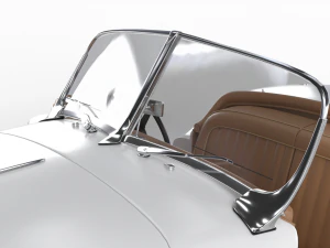 Jaguar XK140 1954 HQ interior 3D Model
