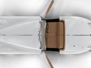 Jaguar XK140 1954 HQ interior 3D Model