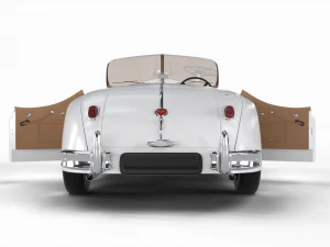 Jaguar XK140 1954 HQ interior 3D Model
