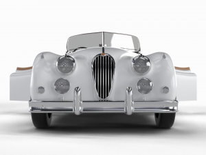 Jaguar XK140 1954 HQ interior Modelo 3D