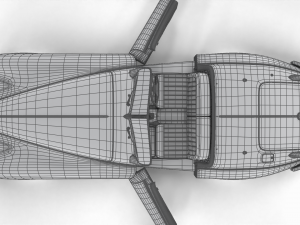 Jaguar XK140 1954 HQ interior Modelo 3D