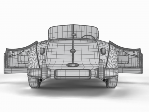 Jaguar XK140 1954 HQ interior Modelo 3D