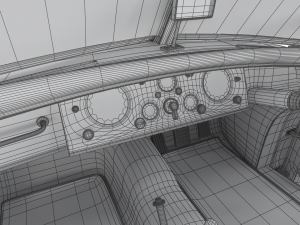 Jaguar XK140 1954 HQ interior Modelo 3D