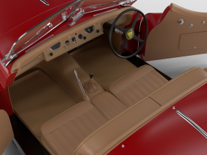 Jaguar XK140 1954 HQ interior 3D 模型