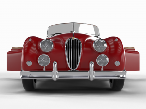 Jaguar XK140 1954 HQ interior 3D 模型