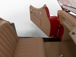 Jaguar XK140 1954 HQ interior 3D 模型