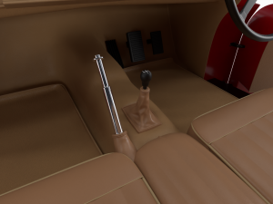 Jaguar XK140 1954 HQ interior 3D 模型