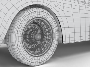 Jaguar XK140 1954 HQ interior 3D 模型