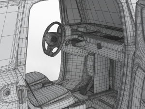 Citron Ami 2020 HQ Interior 3D Модель