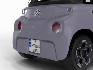 Citron Ami 2020 HQ Interior 3D Модель