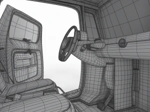 Citron Ami 2020 HQ interior 3D Model