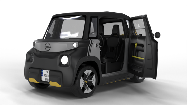 Opel Rocks E 2020 HQ interior 3Dモデル .c4d .max .obj .3ds .fbx .stl .blend 
