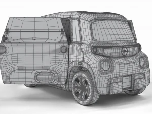Opel Rocks E 2020 HQ interior 3D Model