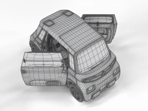 Opel Rocks E 2020 HQ interior 3D Model