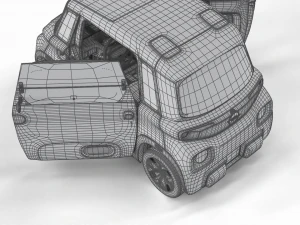 Opel Rocks E 2020 HQ interior 3D Model