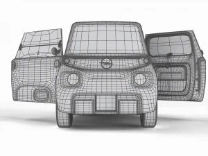 Opel Rocks E 2020 HQ interior 3D Model