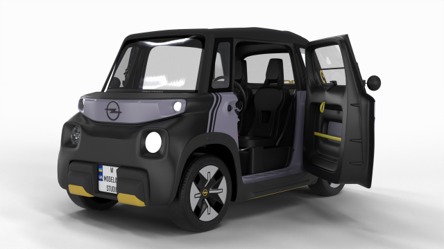 Opel Rocks E 2020 HQ interior 3D-Modell .c4d .max .obj .3ds .fbx .stl .blend 