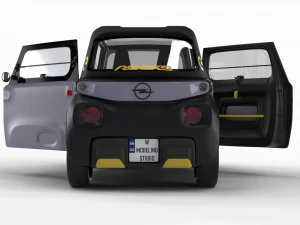 Opel Rocks E 2020 HQ interior 3D Model