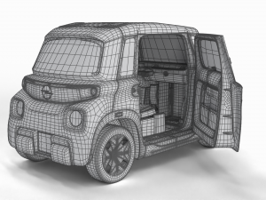 Opel Rocks E 2020 HQ interior 3D-Modell