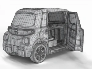 Opel Rocks E 2020 HQ interior 3D Model