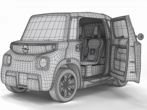 Opel Rocks E 2020 HQ interior 3D Model