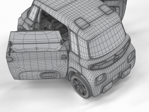 Opel Rocks E 2020 HQ interior 3D-Modell