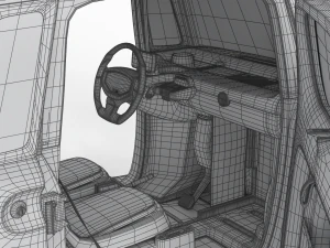 Opel Rocks E 2020 HQ interior 3D Model