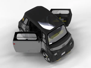 Pack mini-car HQ interior 3D Model