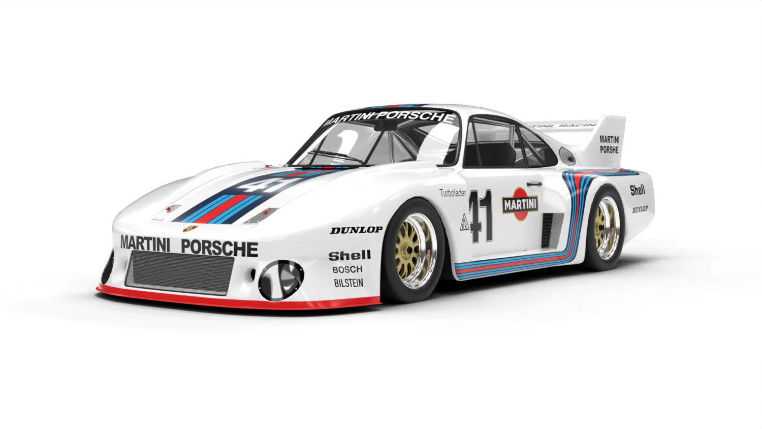 Porsche 935-77 1977 Martini Racing 3D Model .c4d .max .obj .3ds .fbx .stl .blend 