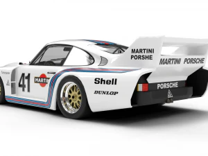 Porsche 935-77 1977 Martini Racing 3D Model