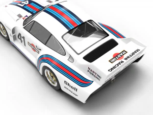 Porsche 935-77 1977 Martini Racing 3D Model