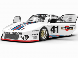 Porsche 935-77 1977 Martini Racing HQ interior 3D Model
