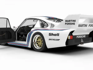 Porsche 935-77 1977 Martini Racing HQ interior 3D Model