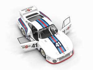 Porsche 935-77 1977 Martini Racing HQ interior 3D Model